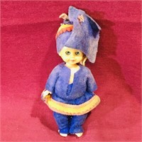 Plastic Nodder Doll (Vintage) (4 1/2" Tall)