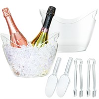 **READ DESC** Qiuyanbo 6Pcs Clear Acrylic Champagn