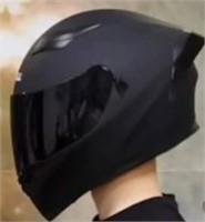 Jiekai Full Faced Matte Black Helmet Sz Xxl