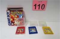 Game Boy Pokemon Games -Red, Blue, Yellow