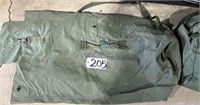 Green Canvas Military Bag