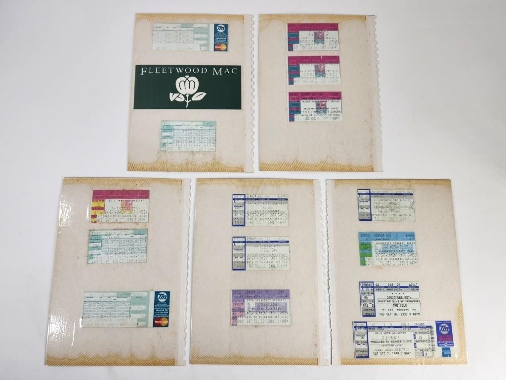 ASSORTED LOT OF VINTAGE CONCERT TICKETS