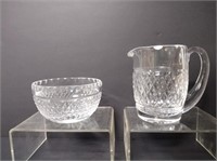 Waterford Crystal Pitcher and Dish