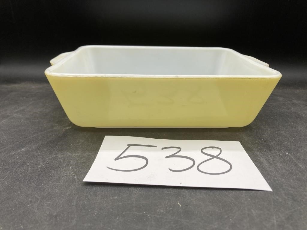 Vintage Pyrex Yellow Refrig. Dish 503