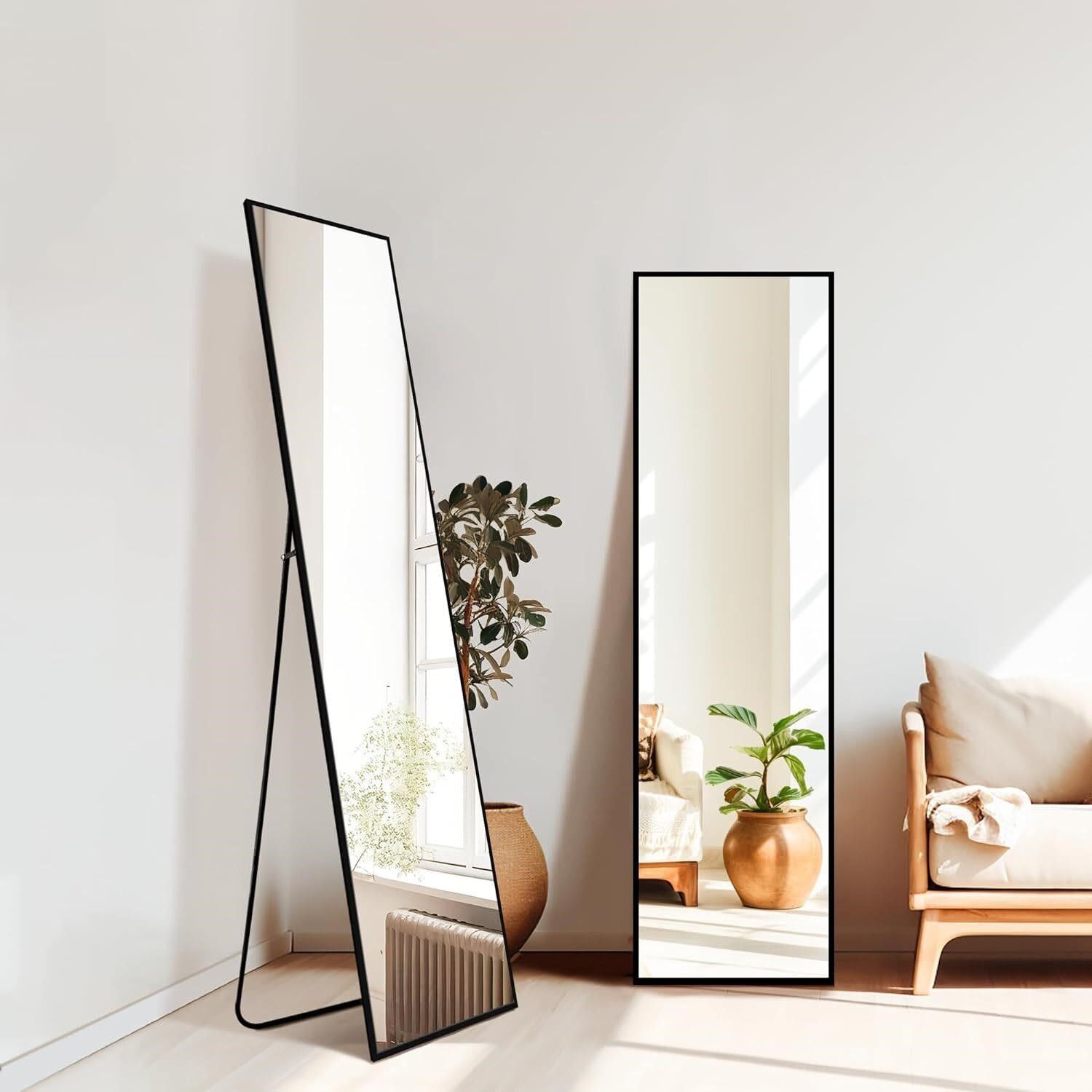 Standing Mirror  (63'x20'  Black)