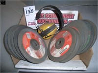 Box of unused 7" grinding wheels