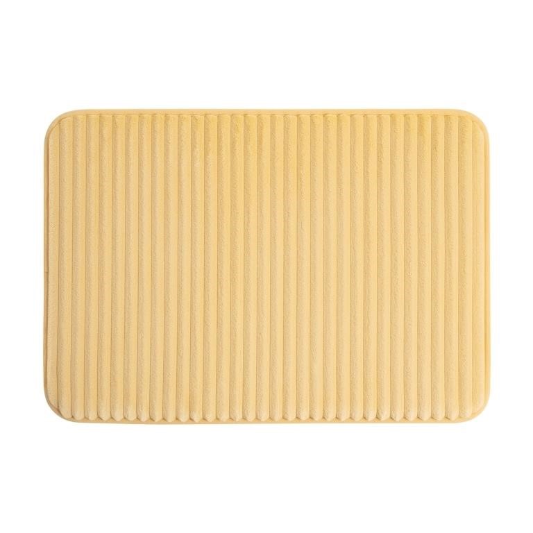 C2241  Mainstays Yellow Bath Rug 20x32