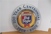 Old style Beer Oval sign 25" across