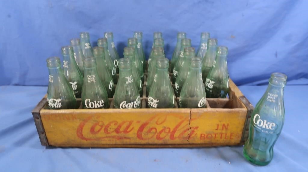 24 Vintage Coca Cola Bottles in "Have a Coke"