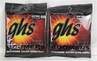 2 New Packs Of Ghs Guitar Boomers Strings