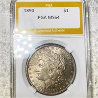 1890 Morgan Silver Dollar PGA - MS64