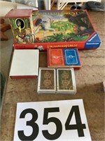 Cards, Enchanted Game and vintage kids game