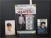 NEW "ELVIS" TIN SIGN AND 2 POSTCARDS