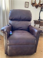 POWER LIFT CHAIR X RECLINER W/ REMOTE LIGHT BROWN