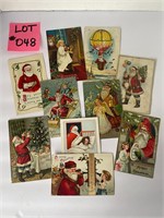 Lot of 10 Vintage Christmas Postcards Ephemera