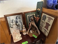 LARGE LOT OF MIXED NATIVE AMERICAN DECOR