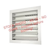 12-in x 12-in White Square Aluminum Gable Louver