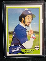 Harold Baines 1981 Topps MLB Rookie Card # 347