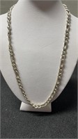 Sterling Silver 18" Heavy Figaro Link Chain 38.6 G