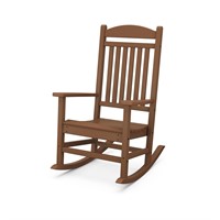 $187-Grant Park Teak Plastic Outdoor Rocking Chair
