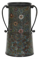 18th Century Chinese Bronze & Champleve Vase