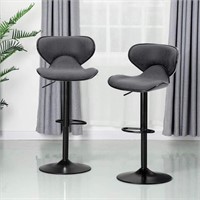 PU Leather Modern Counter Height Bar Stools Set