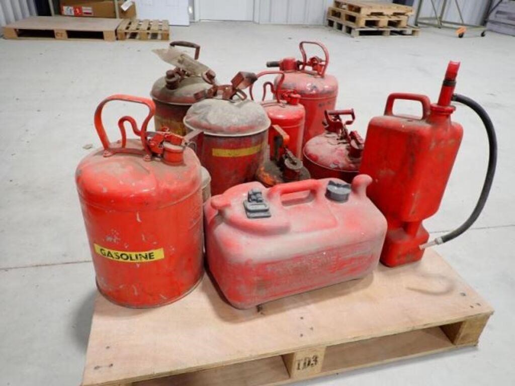 Qty Of Antique Gas Cans