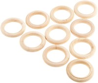 20 Pcs Round Wooden Hoops, Unfinished Wooden