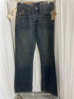 28x34 Ariat Low Rise Straight Leg Slim Jeans