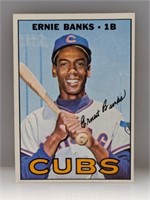 1967 Topps Ernie Banks #215 Crease