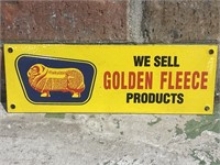 We Sell GOLDEN FLEECE Products Enamel Sign - 300