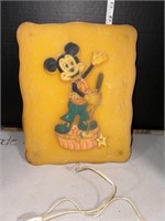 WALT DISNEY MICKEY MOUSE VINTAGE WALL LAMP