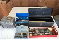Metal Tool Box/Socket Sets/Hardware