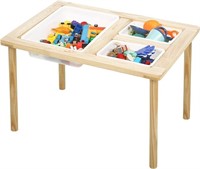 Sensory Table with 3 Bins - Wooden