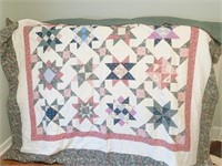FULL SIZE QUILT, HANDMADE, KNOTTED BACK