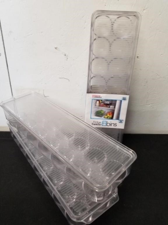 Fridge and freezer egg bins each one holds 14