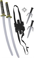 (N) Fun World Unisex-Adult's Ninja Double Sword Se