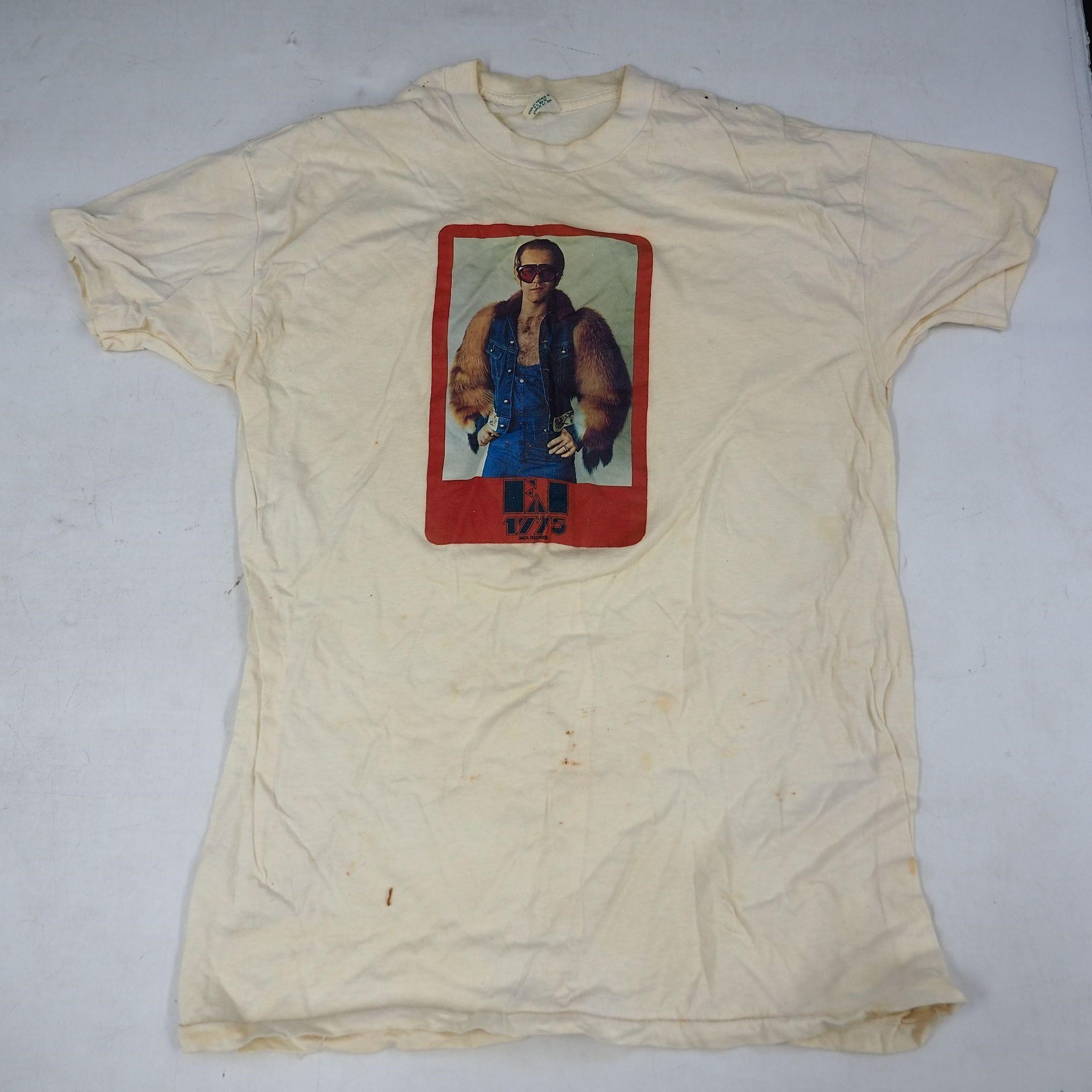 Rare Vintage 1975 Elton John T Shirt