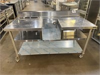 70” x 35” x36” Stainless Work Station