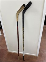 Two hockey sticks