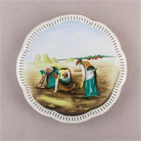 Vintage Hand-painted Porcelain Plate