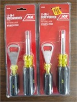 (2) ACE 11-in-1 Screwdriver w/ Bottle Opener