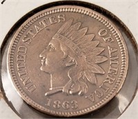 1863 Indian Head Cent, High Grade