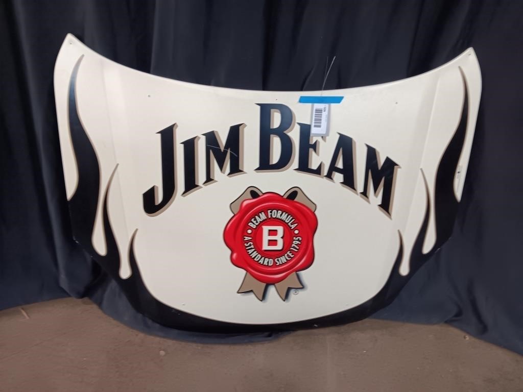 JIM BEAM DECORATIVE NASCAR HOOD - 60" X 46"