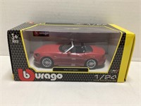 Bburago Fiat 124 Spider 1:24 Scale Diecast