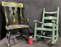 Antique Child's Rocking Chair-Lot