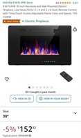 Wall Mounted Electric Fireplace (New)