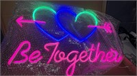 Be together neon sign