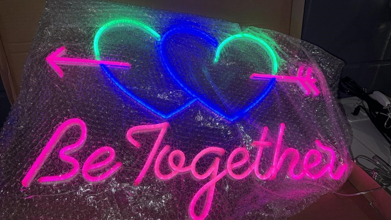 Be together neon sign