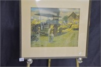 Harvesting Scene with Case Steam Engine